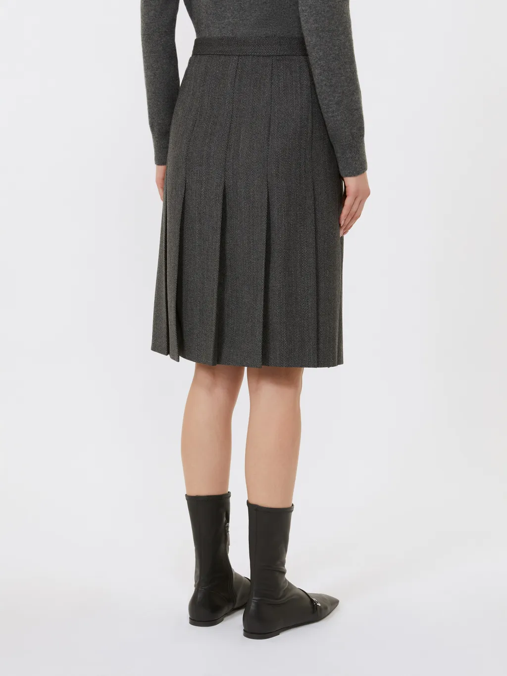 Pleated Midi Skirt