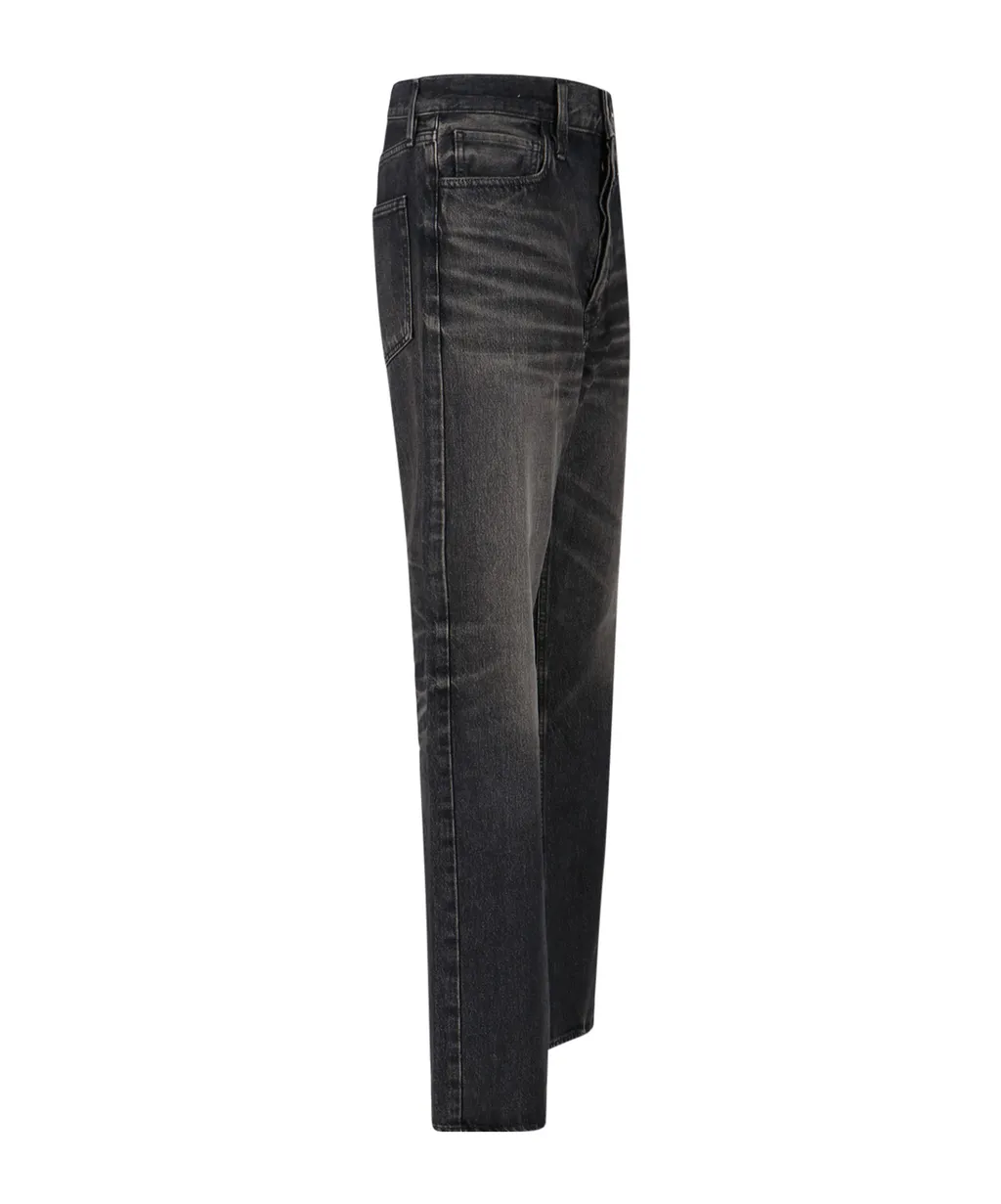 Straight-Leg Distressed Jeans