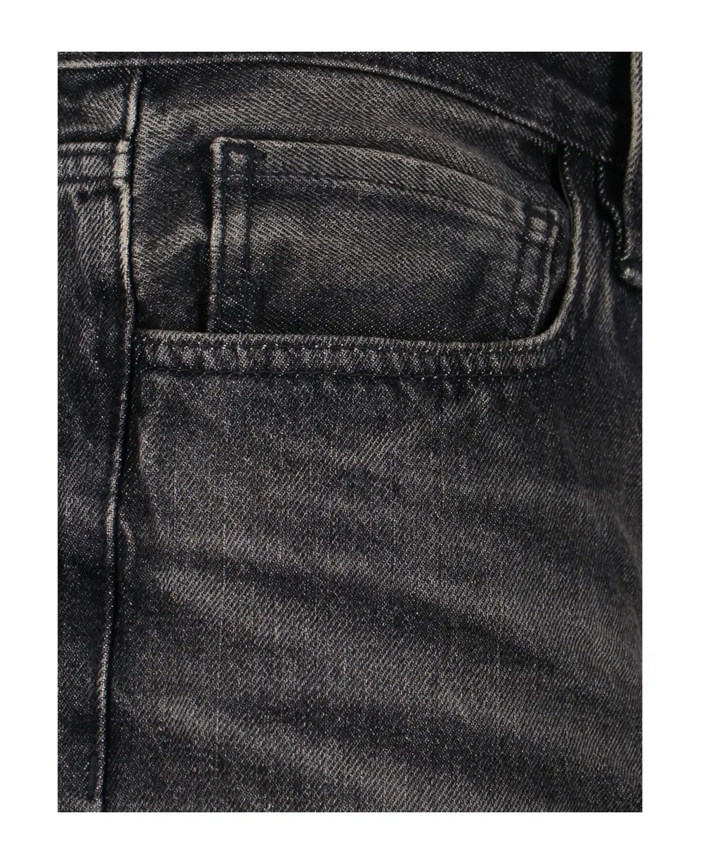 Straight-Leg Distressed Jeans
