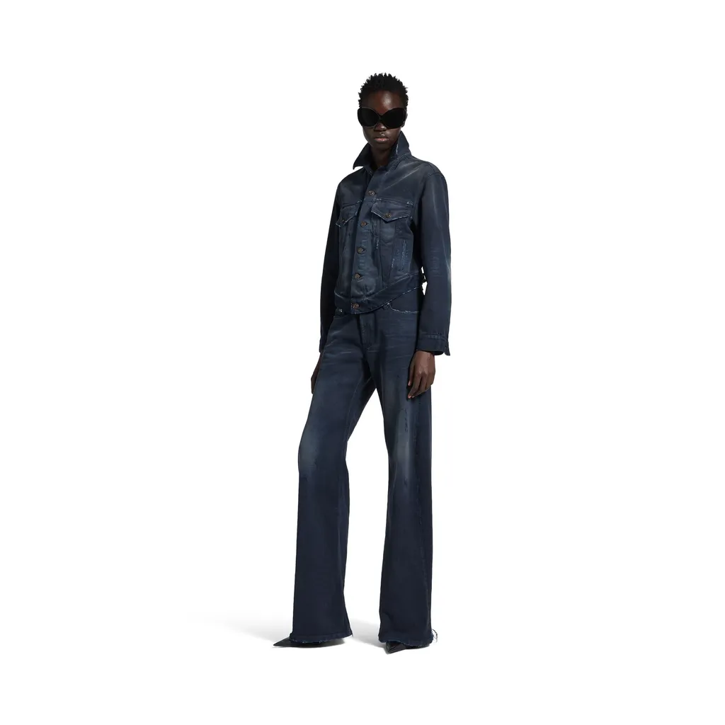 Curved Waistband Jacket