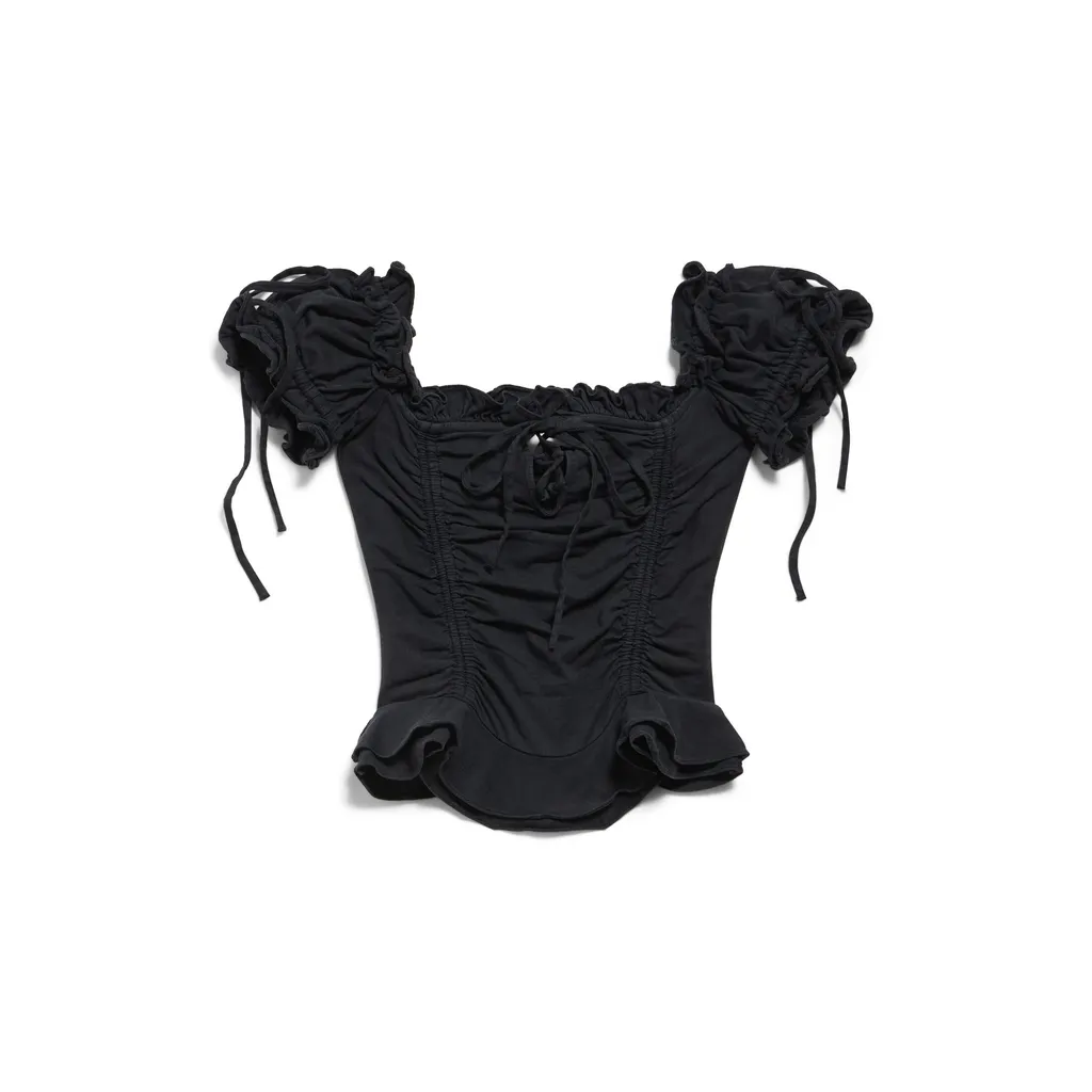Gathered Cropped Top