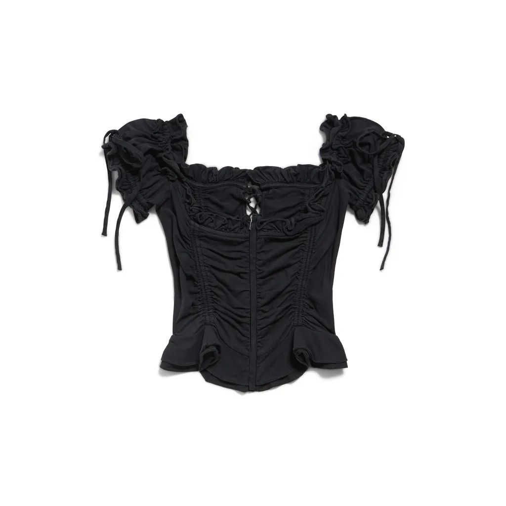 Gathered Cropped Top