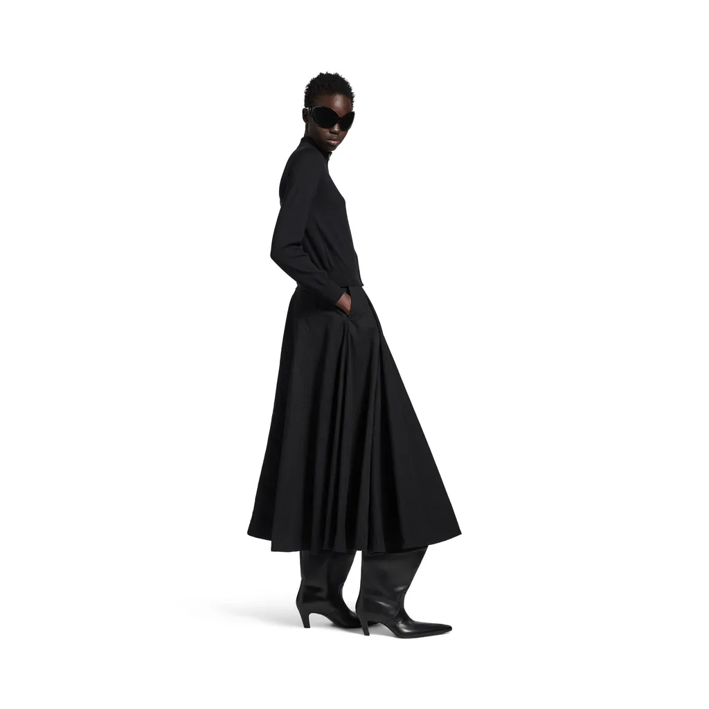 Godet Maxi Skirt