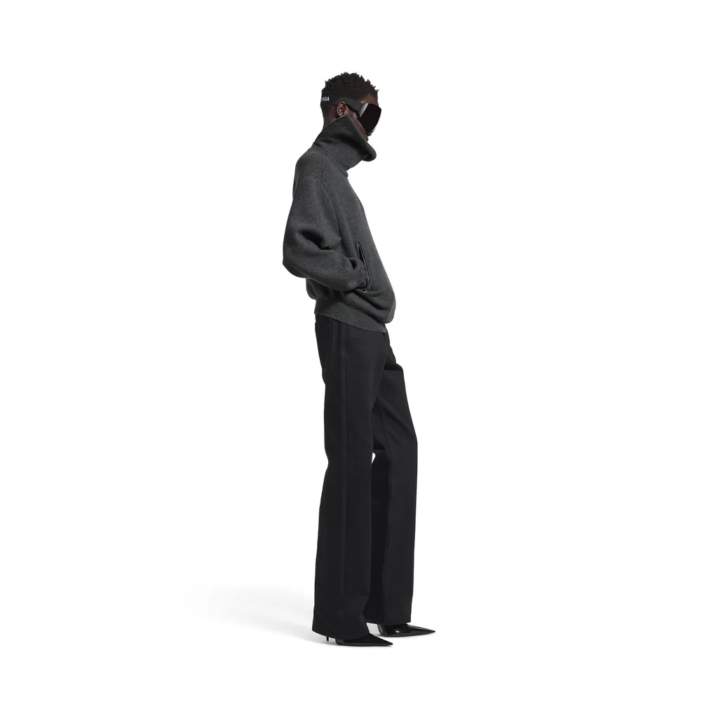 Back-To-Front High Neck Sweater
