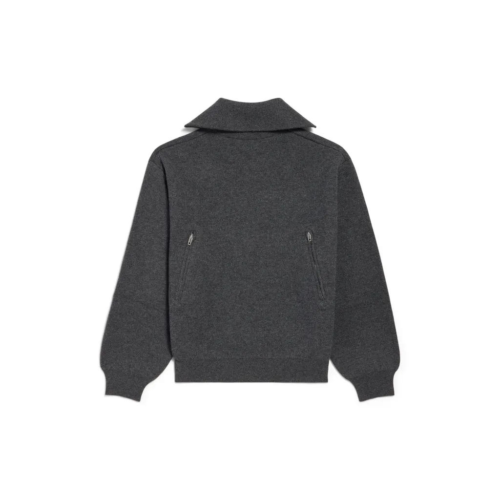 Back-To-Front High Neck Sweater