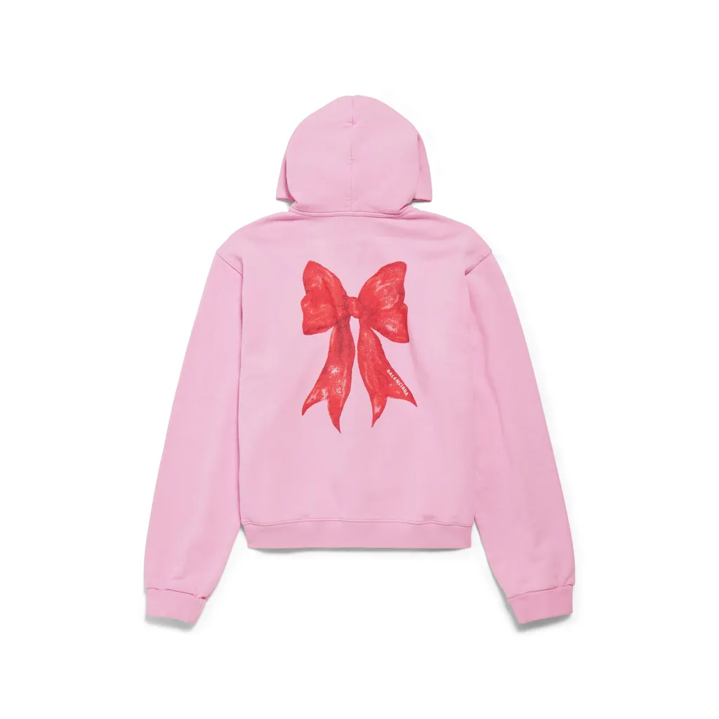 Bow Zip-Up Hoodie Regular Fit