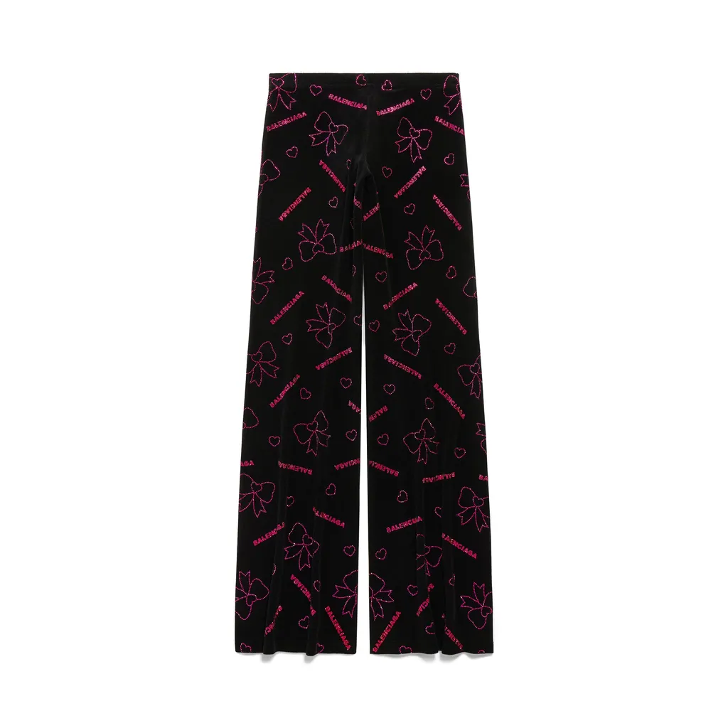 Handrawn Bows Elastic Pants