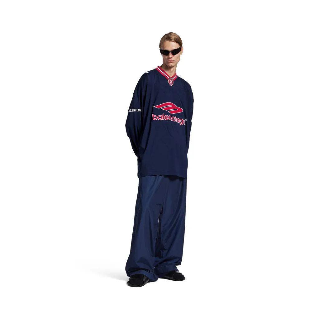 3B Football Long Sleeve V-Neck T-Shirt