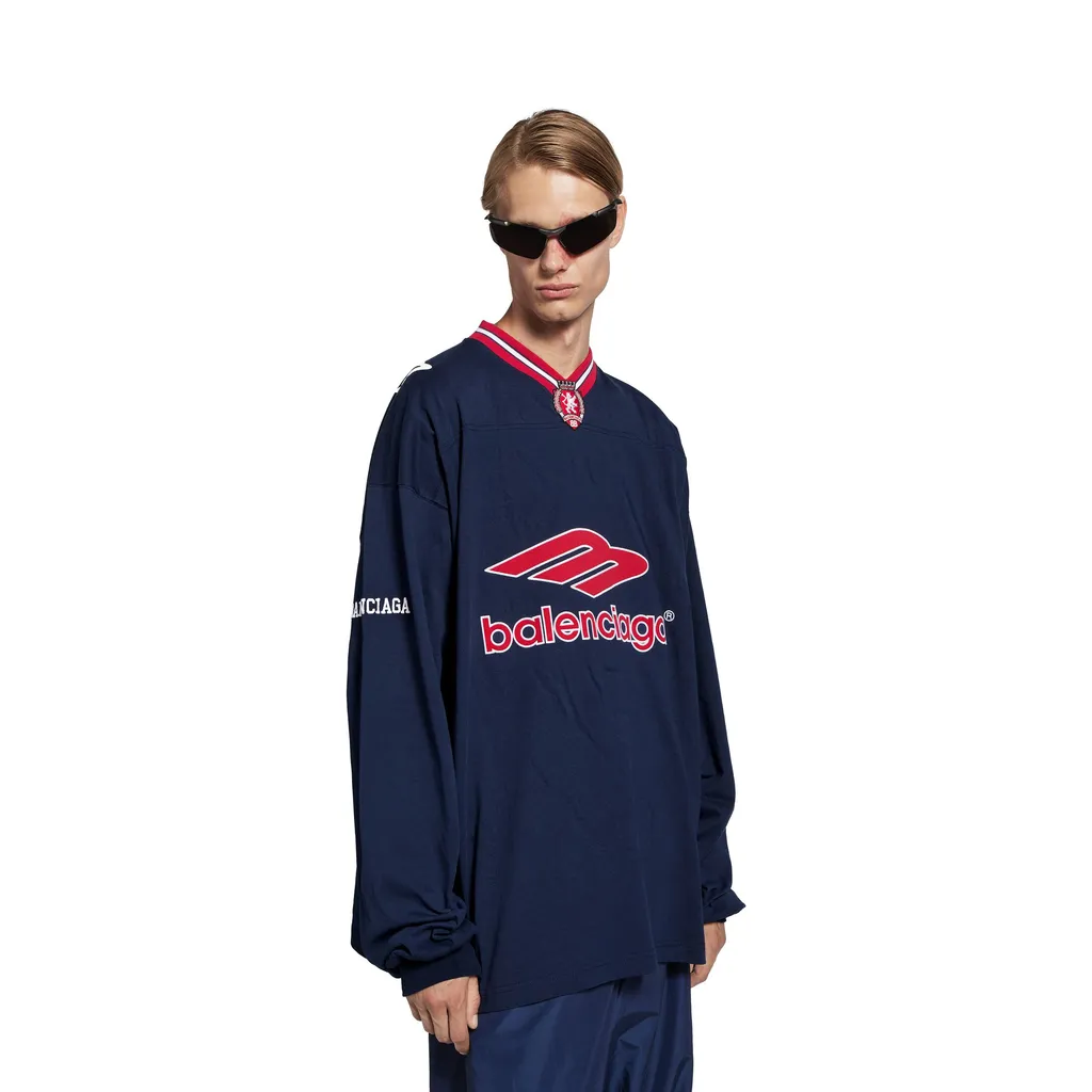 3B Football Long Sleeve V-Neck T-Shirt
