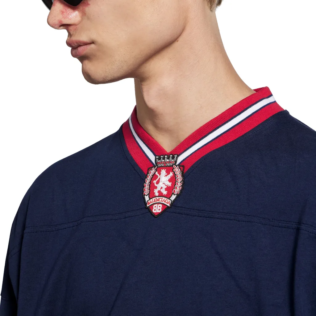 3B Football Long Sleeve V-Neck T-Shirt