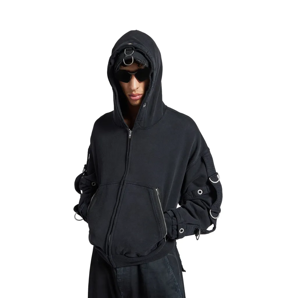 D-Ring Cargo Zip-Up Hoodie