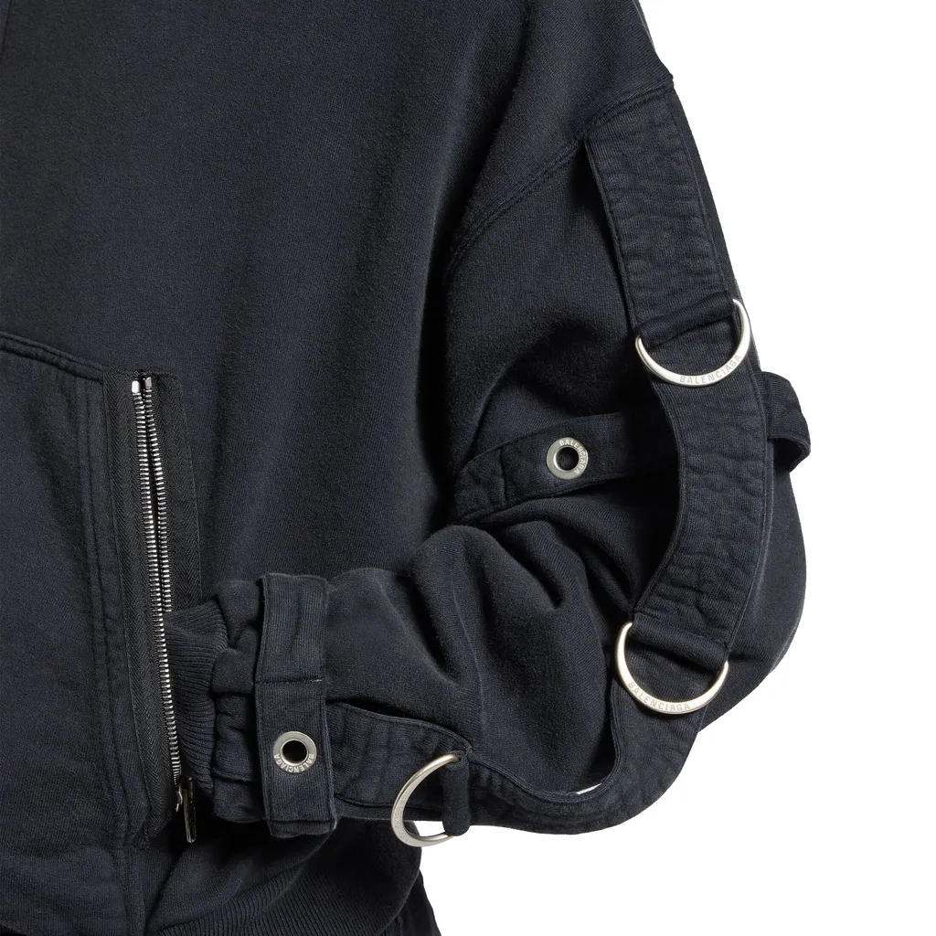D-Ring Cargo Zip-Up Hoodie