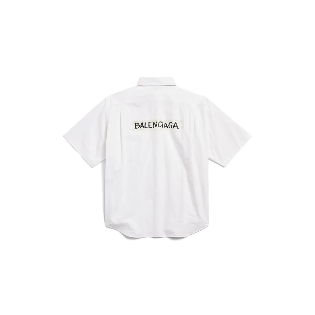 Masking Tape Short Sleeve Shirt Large Fit