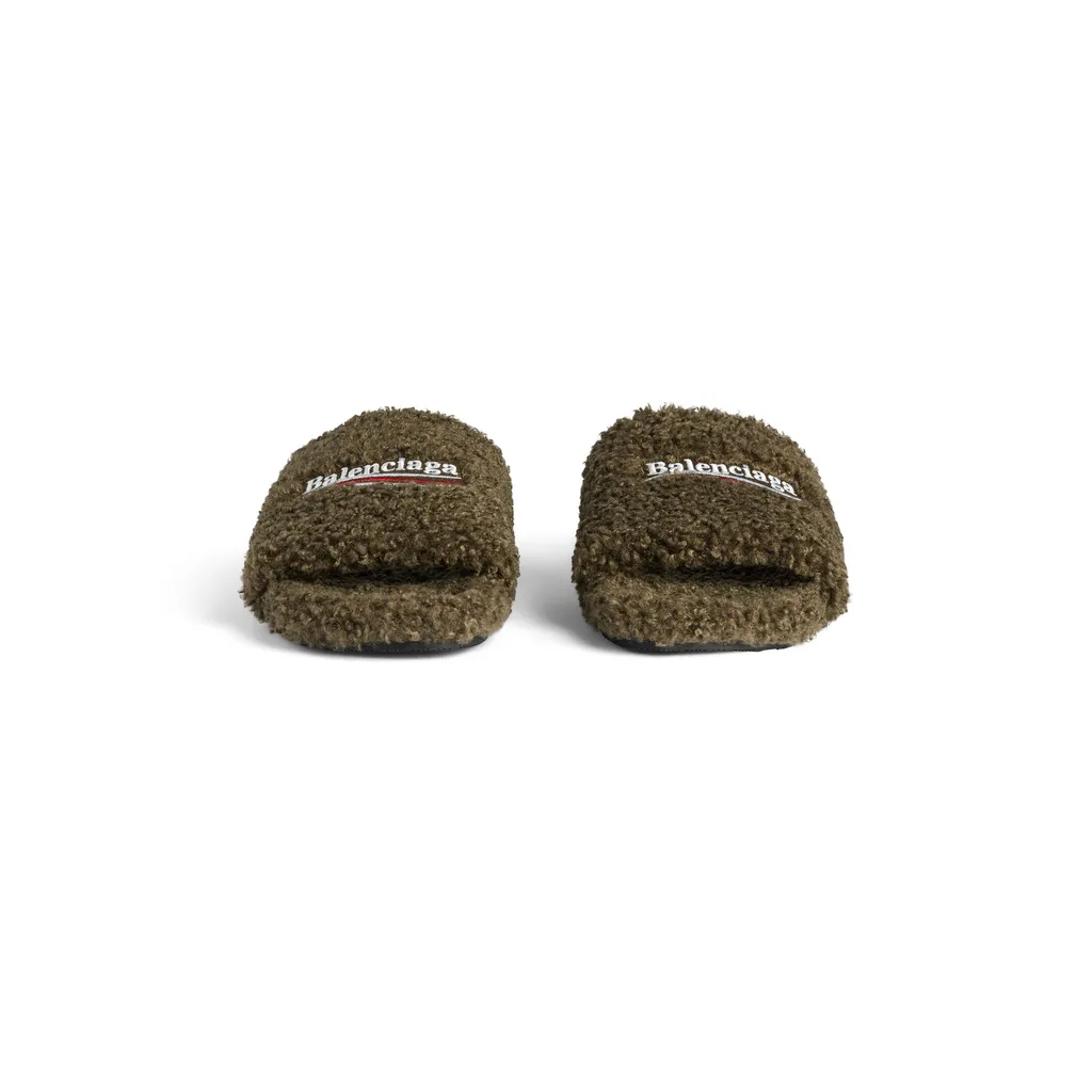 Furry Slide Sandal