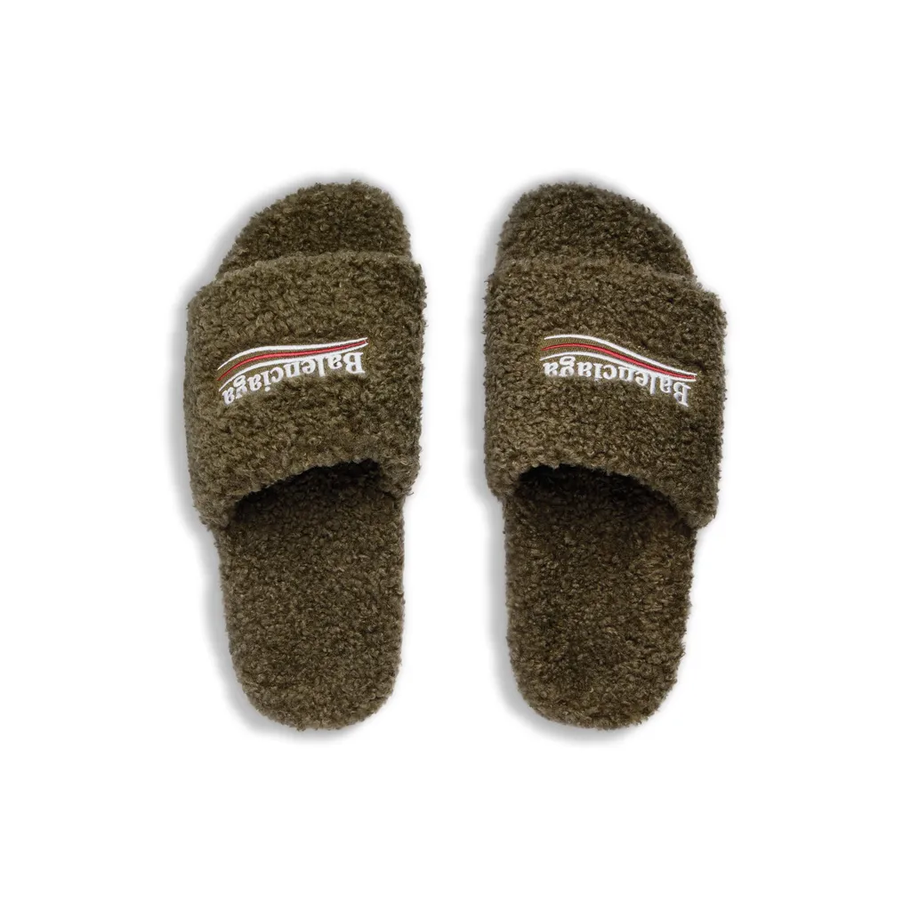 Furry Slide Sandal