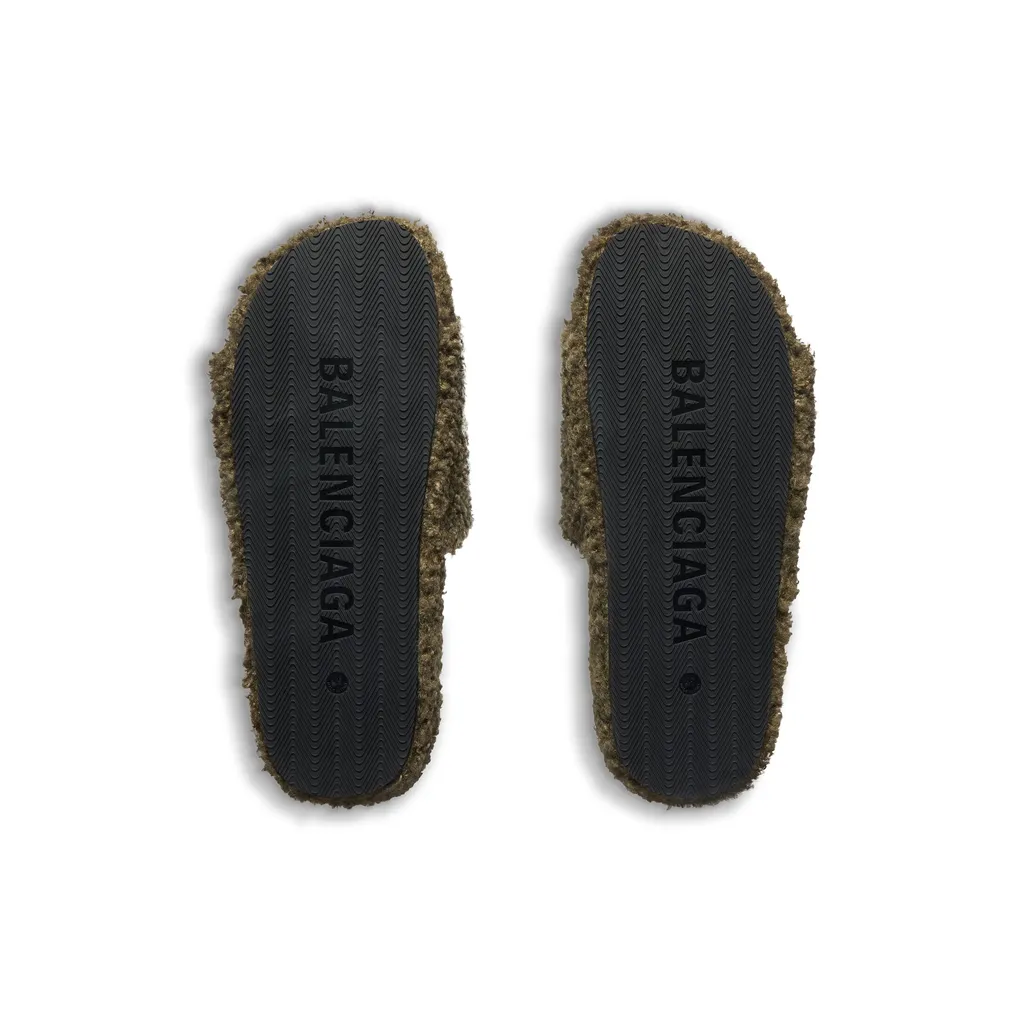 Furry Slide Sandal