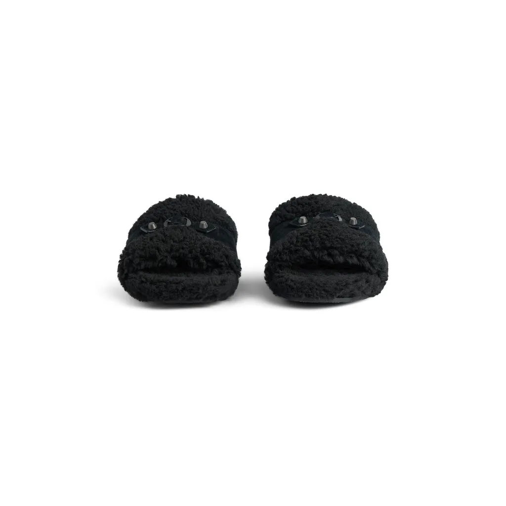 Furry Slide Sandal