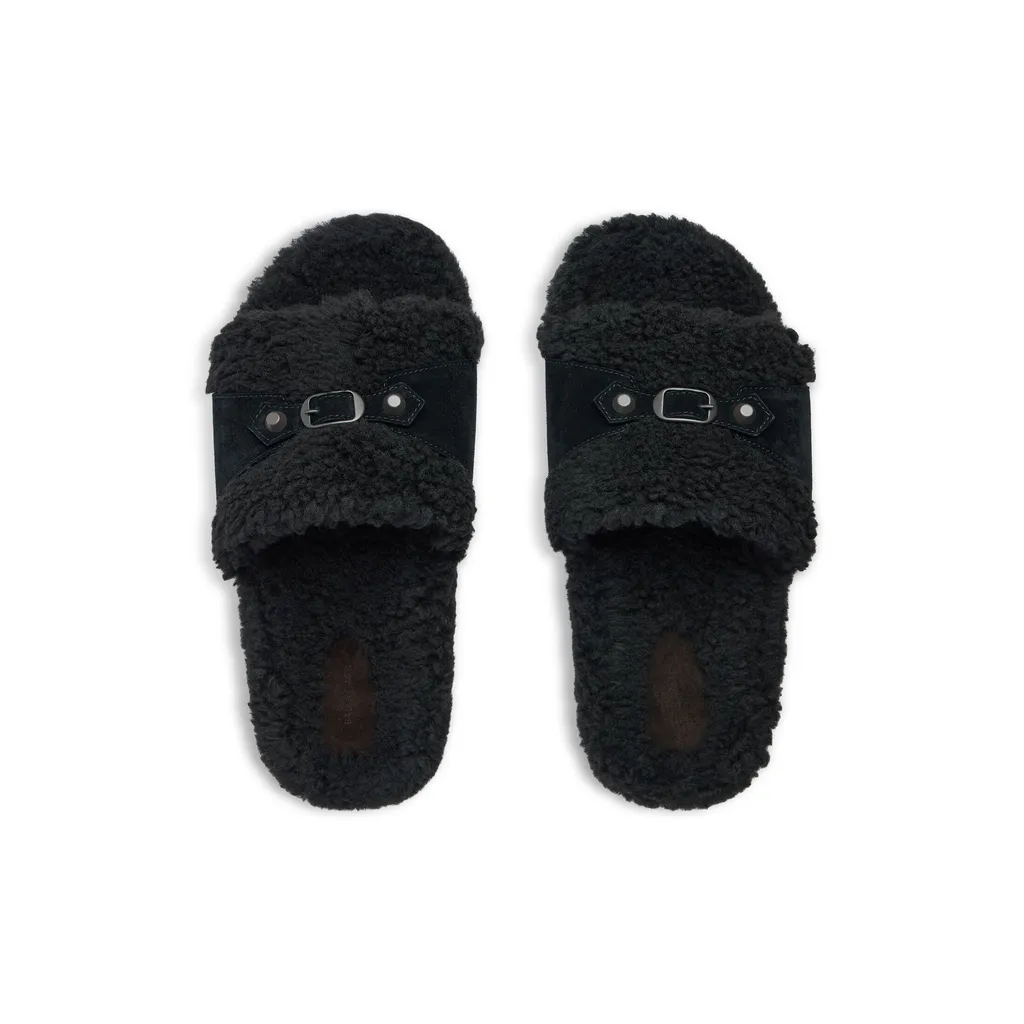 Furry Slide Sandal
