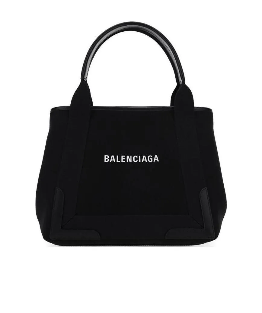 Navy Cabas Tote Bag