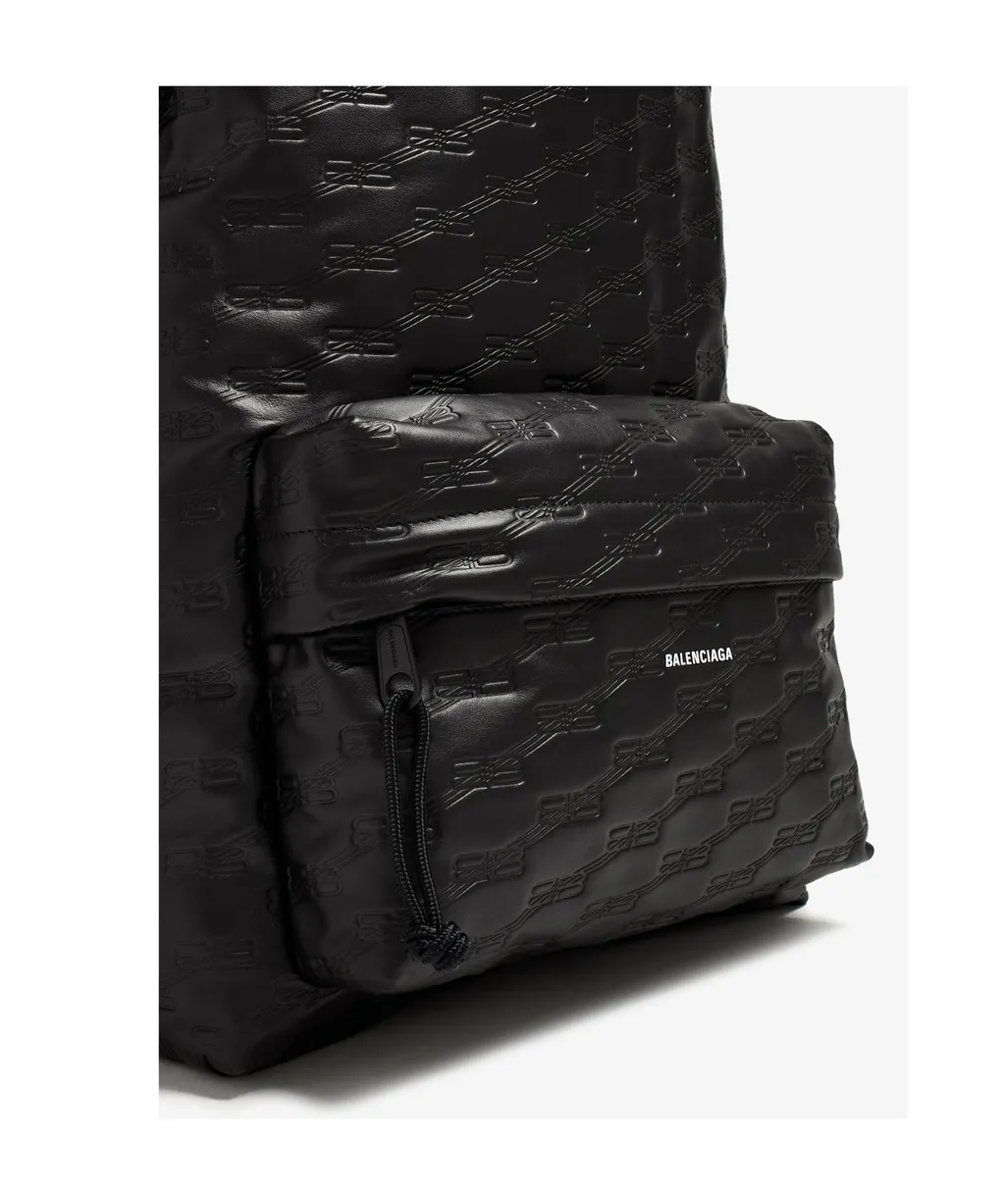 Logo Embossed Backpack
