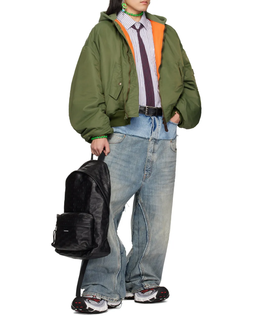 Logo Embossed Backpack