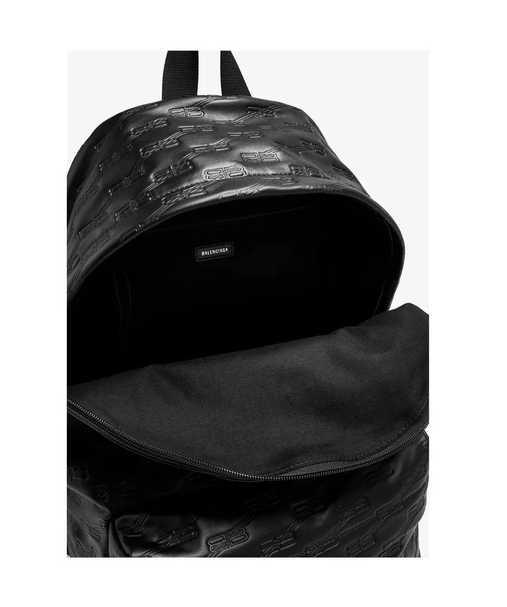 Logo Embossed Backpack