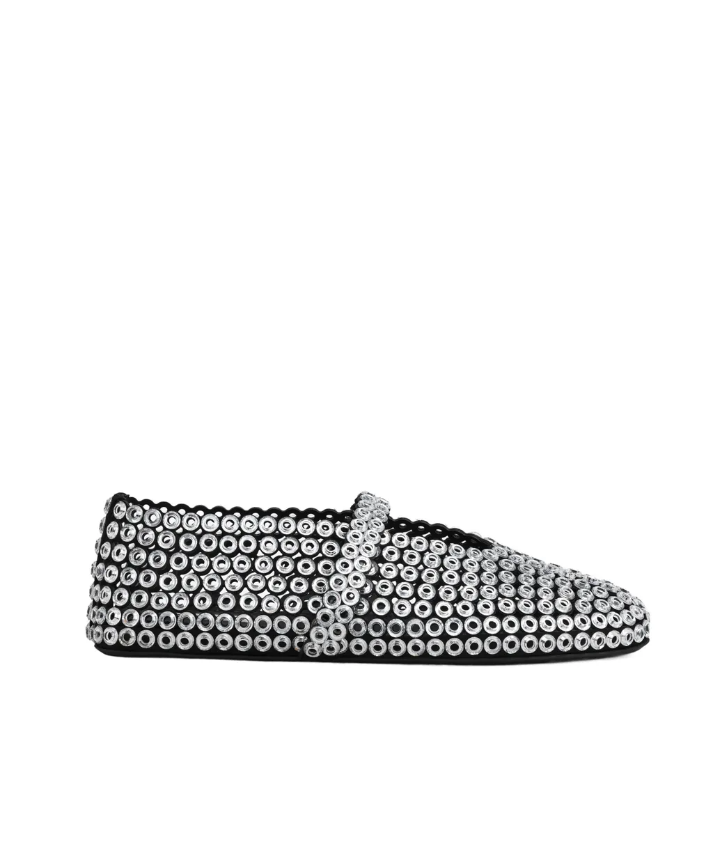 Embellished Ballet Flat Shoes