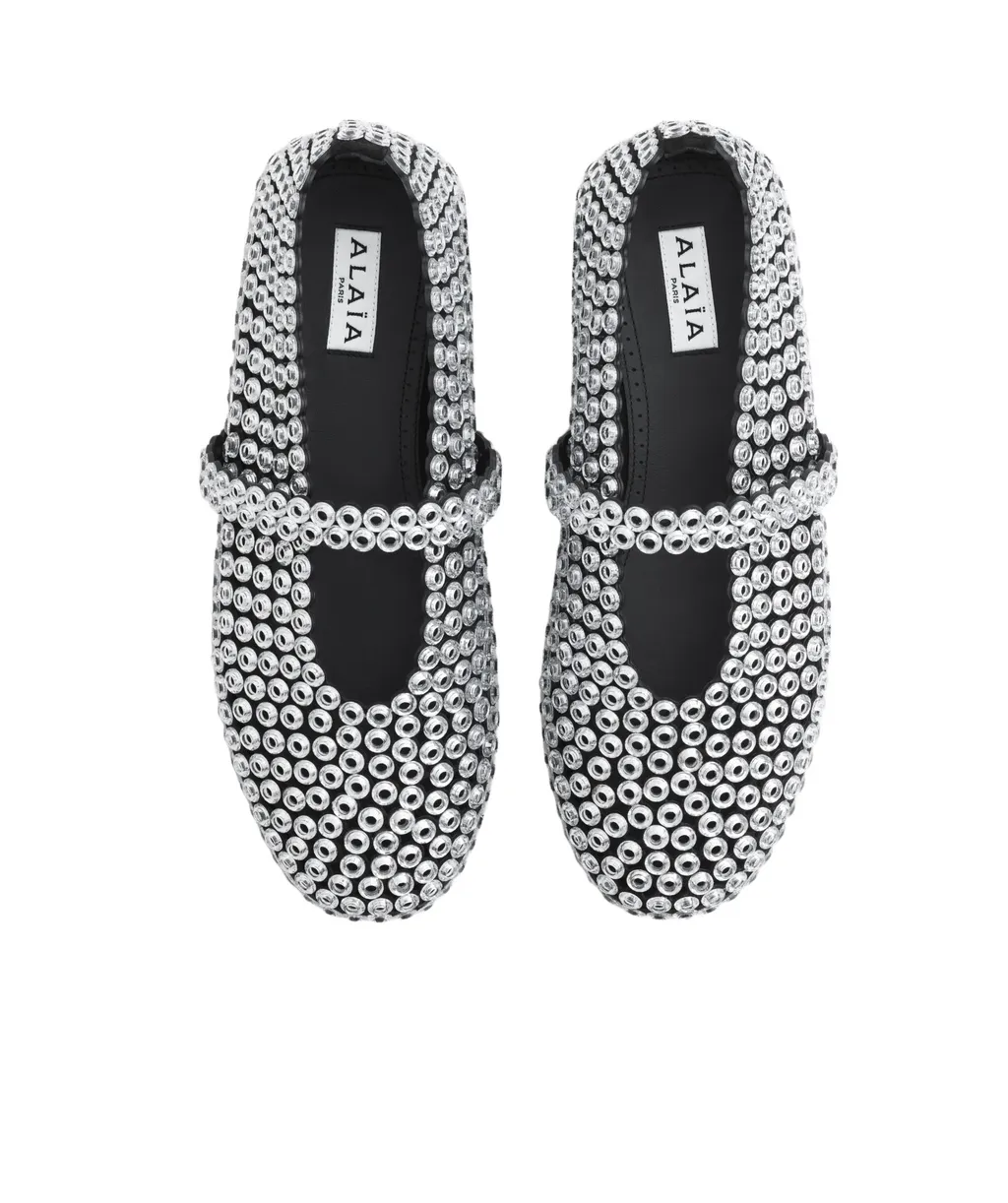 Embellished Ballet Flat Shoes