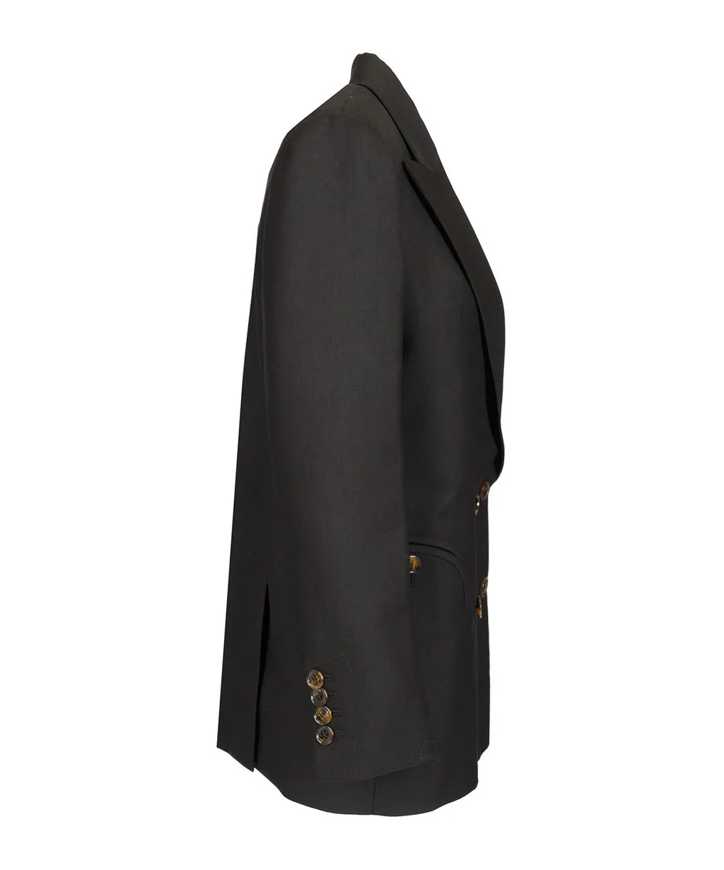 Alcanara Double Breasted Blazer