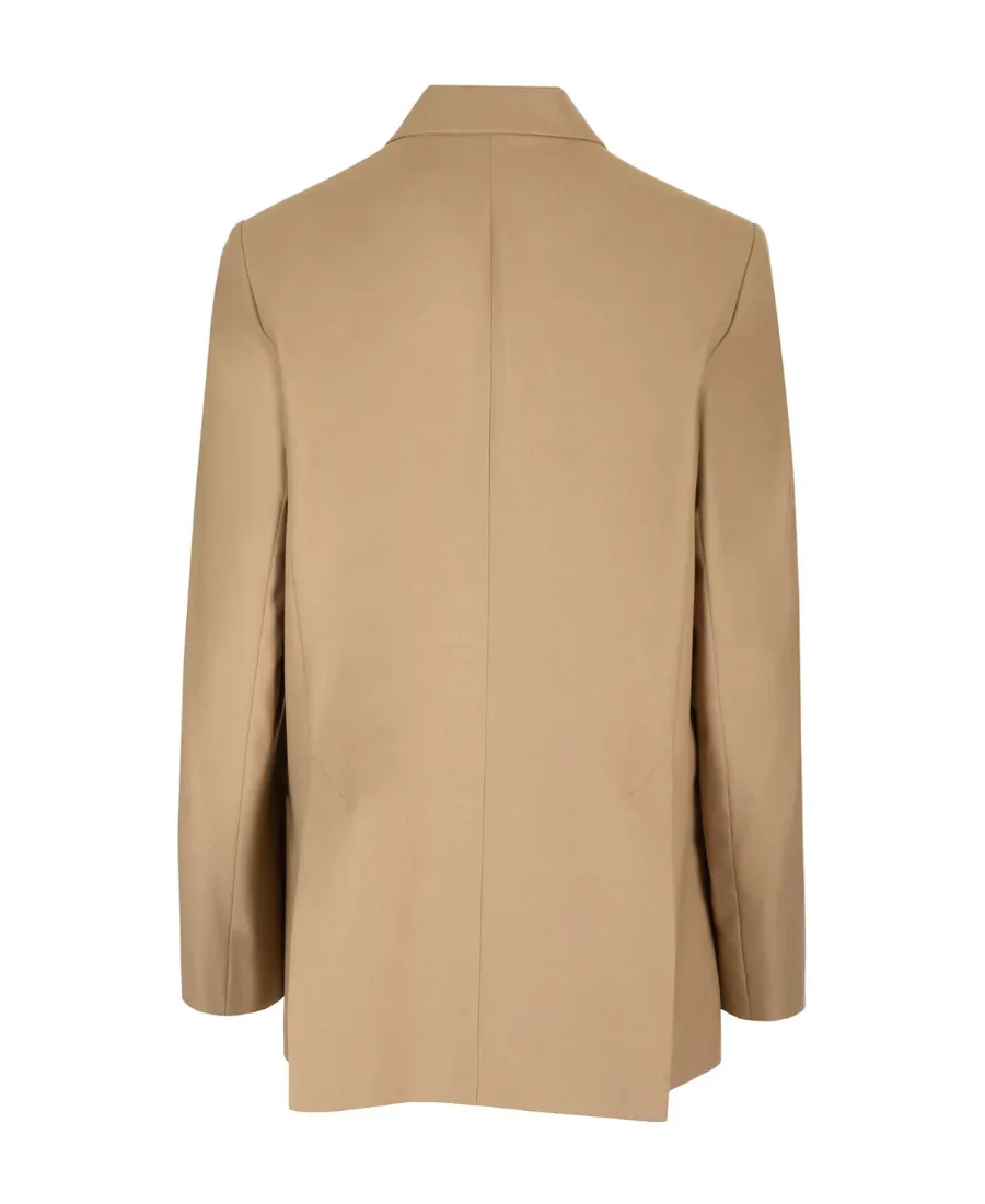 Pocketed Double-Breasted Blazer