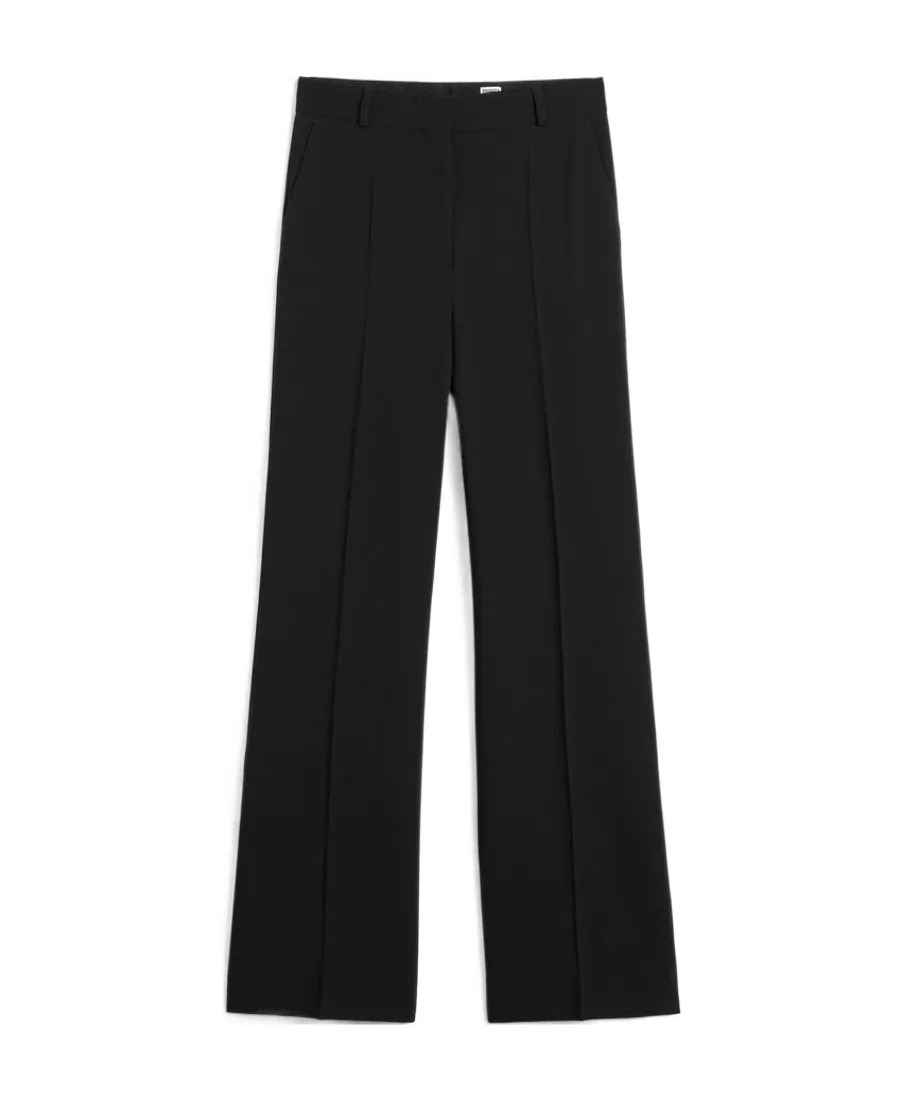 Belt-Looped Mid-Rise Trousers