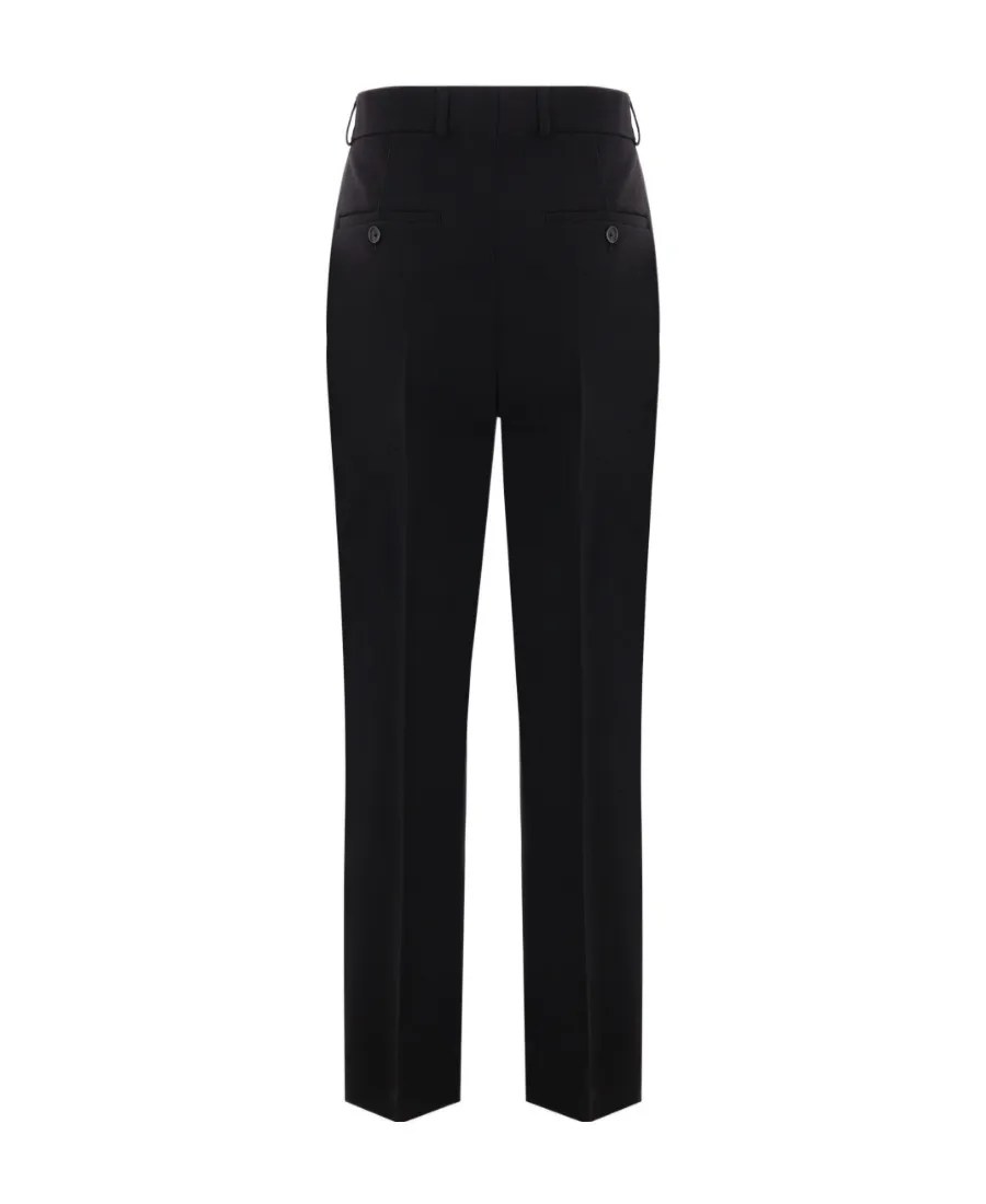 Belt-Looped Mid-Rise Trousers