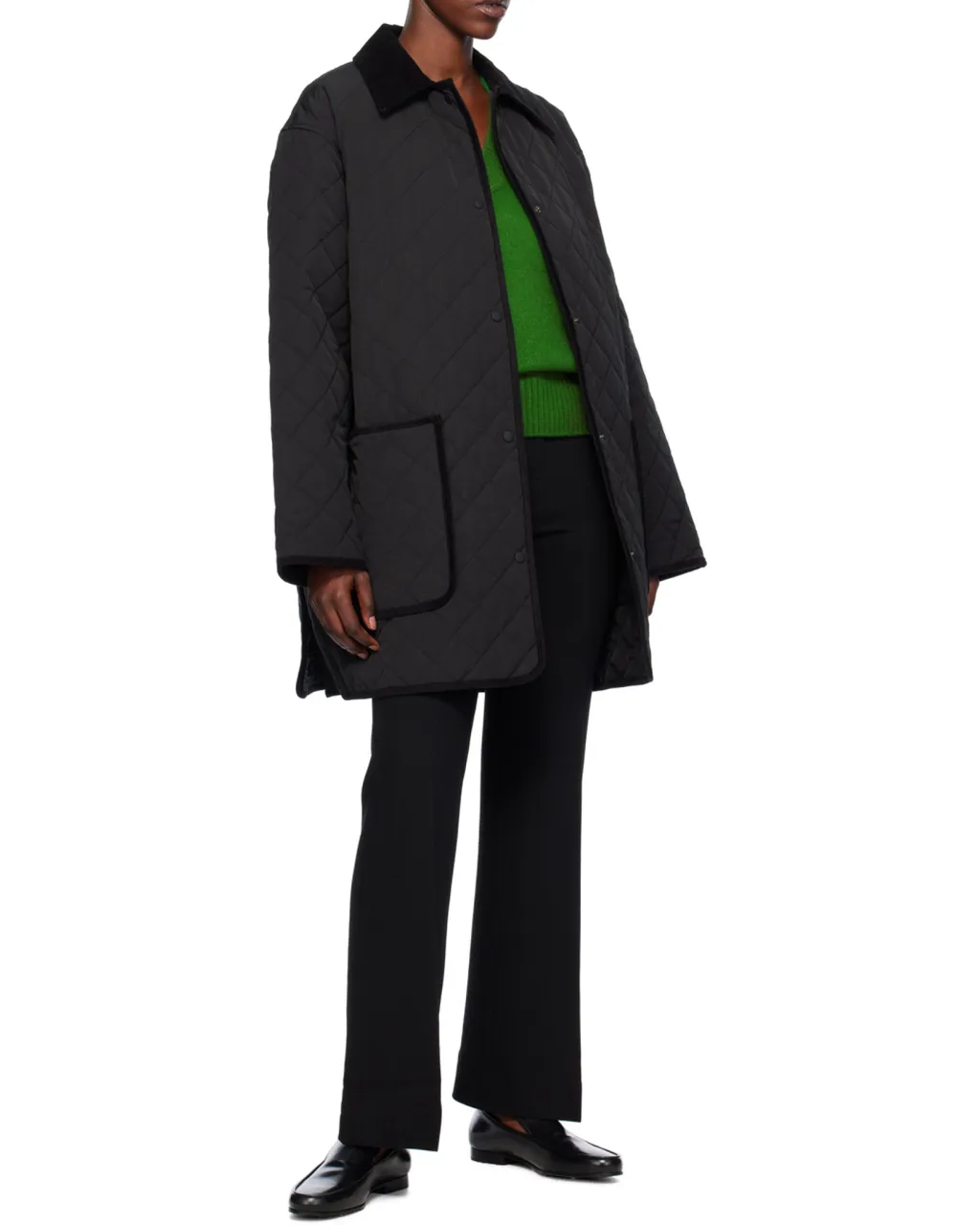 Belt-Looped Mid-Rise Trousers