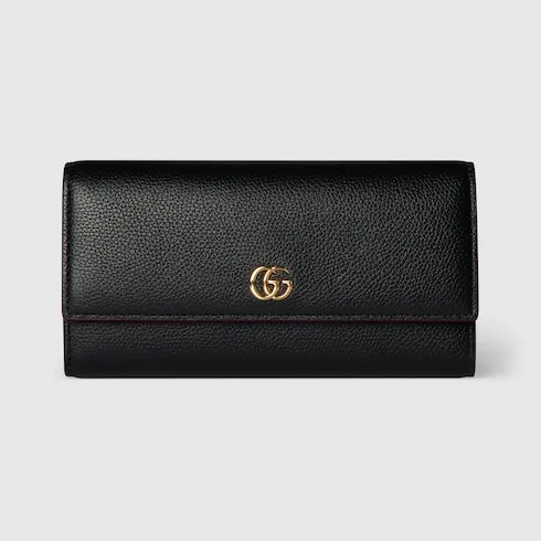 Bi-Color Gg Marmont Continental Wallet