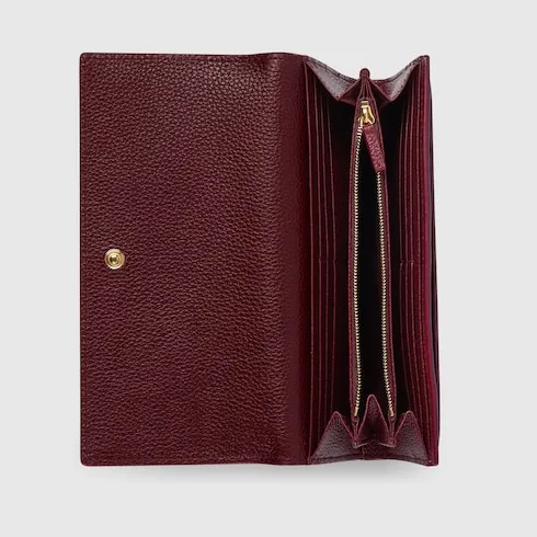 Bi-Color Gg Marmont Continental Wallet