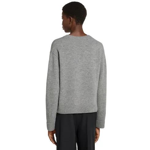 Wool Top With Gucci Intarsia