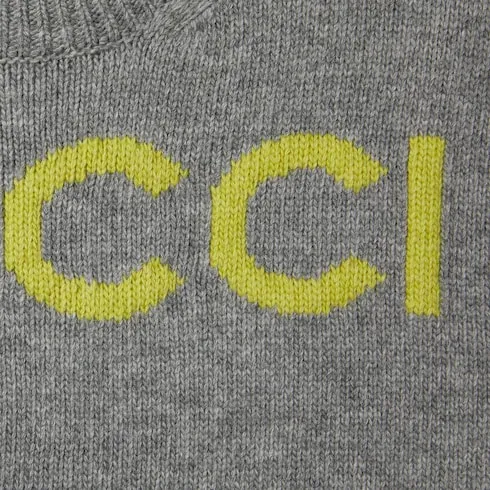 Wool Top With Gucci Intarsia