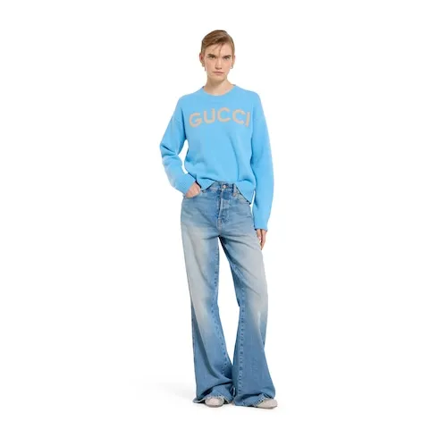 Soft Wool Top With Intarsia