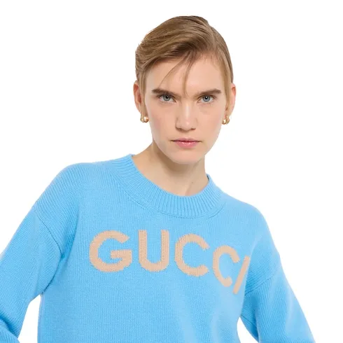 Soft Wool Top With Intarsia