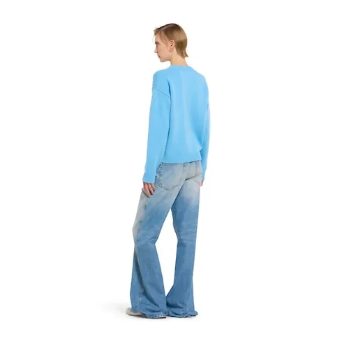 Soft Wool Top With Intarsia