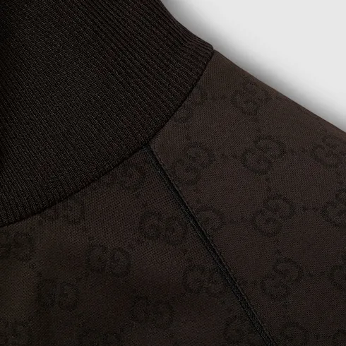 Gg Jersey Jacquard Zip Jacket