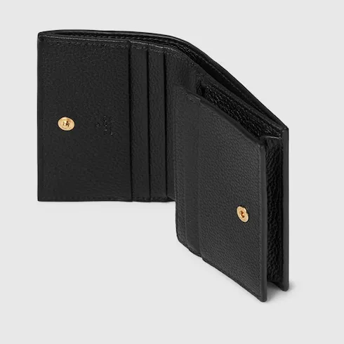 Gg Marmont Bi-Color Card Case Wallet