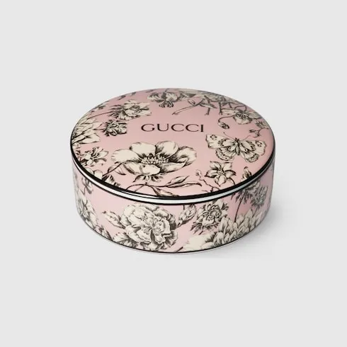 Flora Sketch Print Round Box