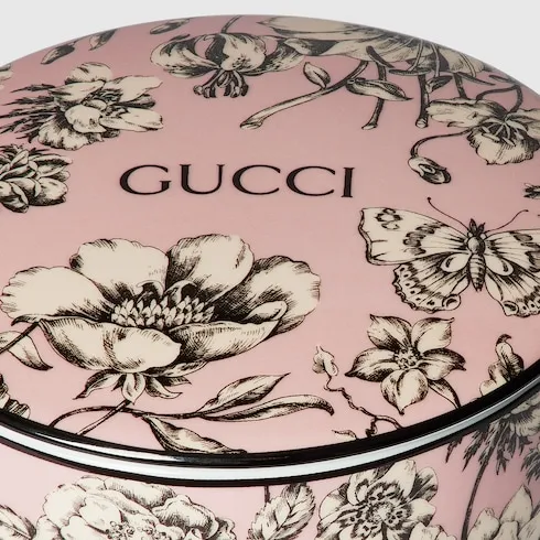 Flora Sketch Print Round Box