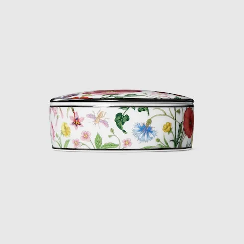 Flora Print Round Box