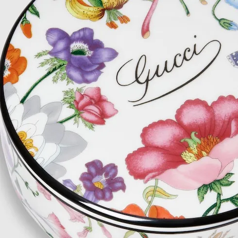 Flora Print Round Box
