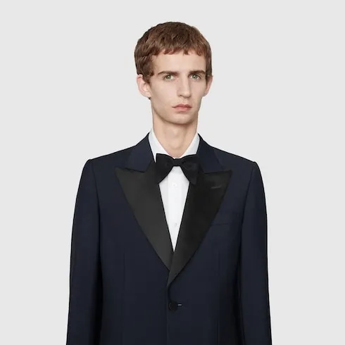 Fitted Mohair Wool Tuxedo