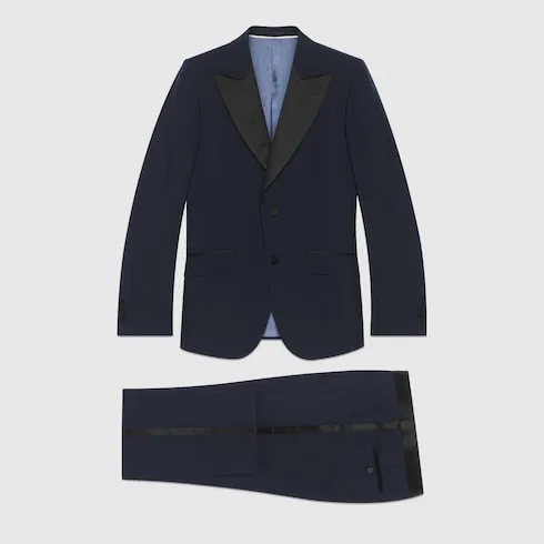 Fitted Mohair Wool Tuxedo