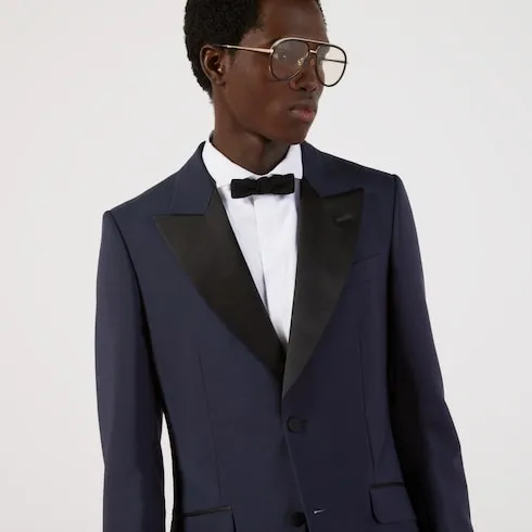 Fitted Mohair Wool Tuxedo