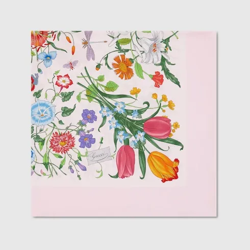 Printed Silk Twill Carré